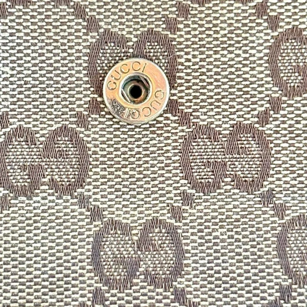 Vintage Authentic Gucci GG Supreme Monogram  Continental Long Wallet Clutch